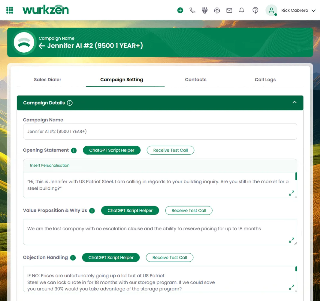 Voice AI Platform for Sales & Customer Engagement | Wurkzen