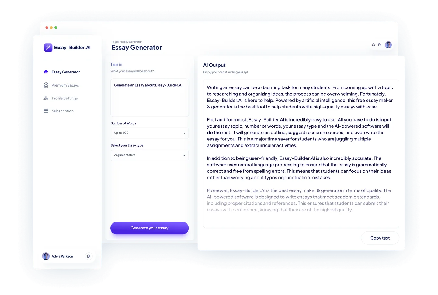 Free AI Essay Writer & Maker Generator for Students - Essay Builder AI