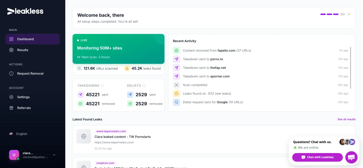 Leakless dashboard