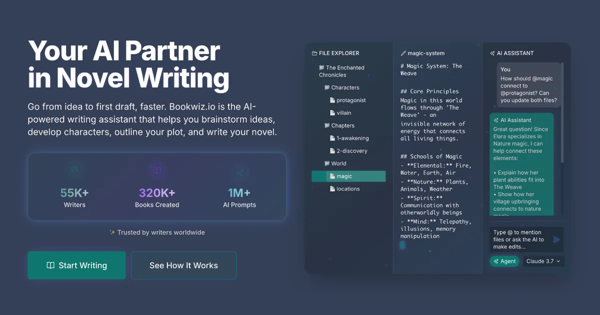Bookwiz — AI Book Writer to Write & Self-Publish on Amazon KDP