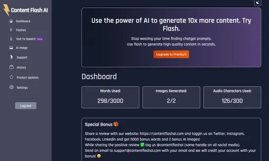 AI Form Builder dashboard