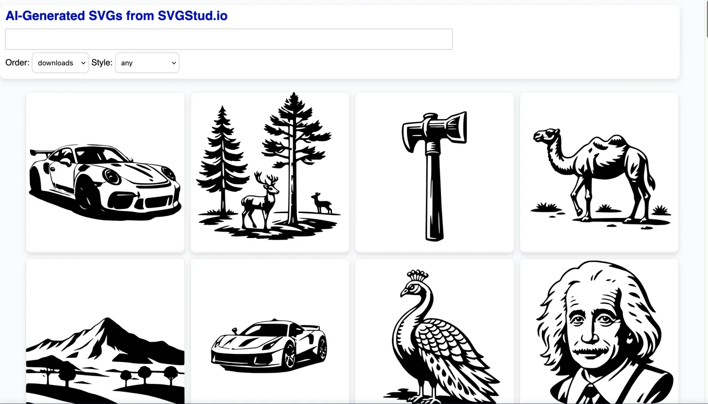 SVG Gallery Illustration