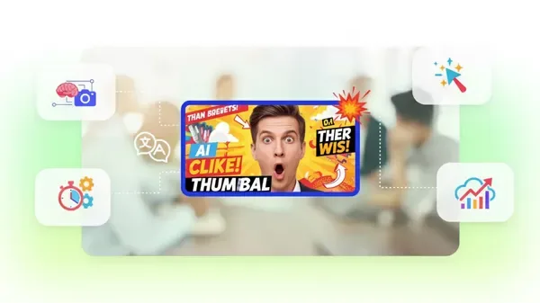 Automated video packaging dashboard showing custom thumbnail creation