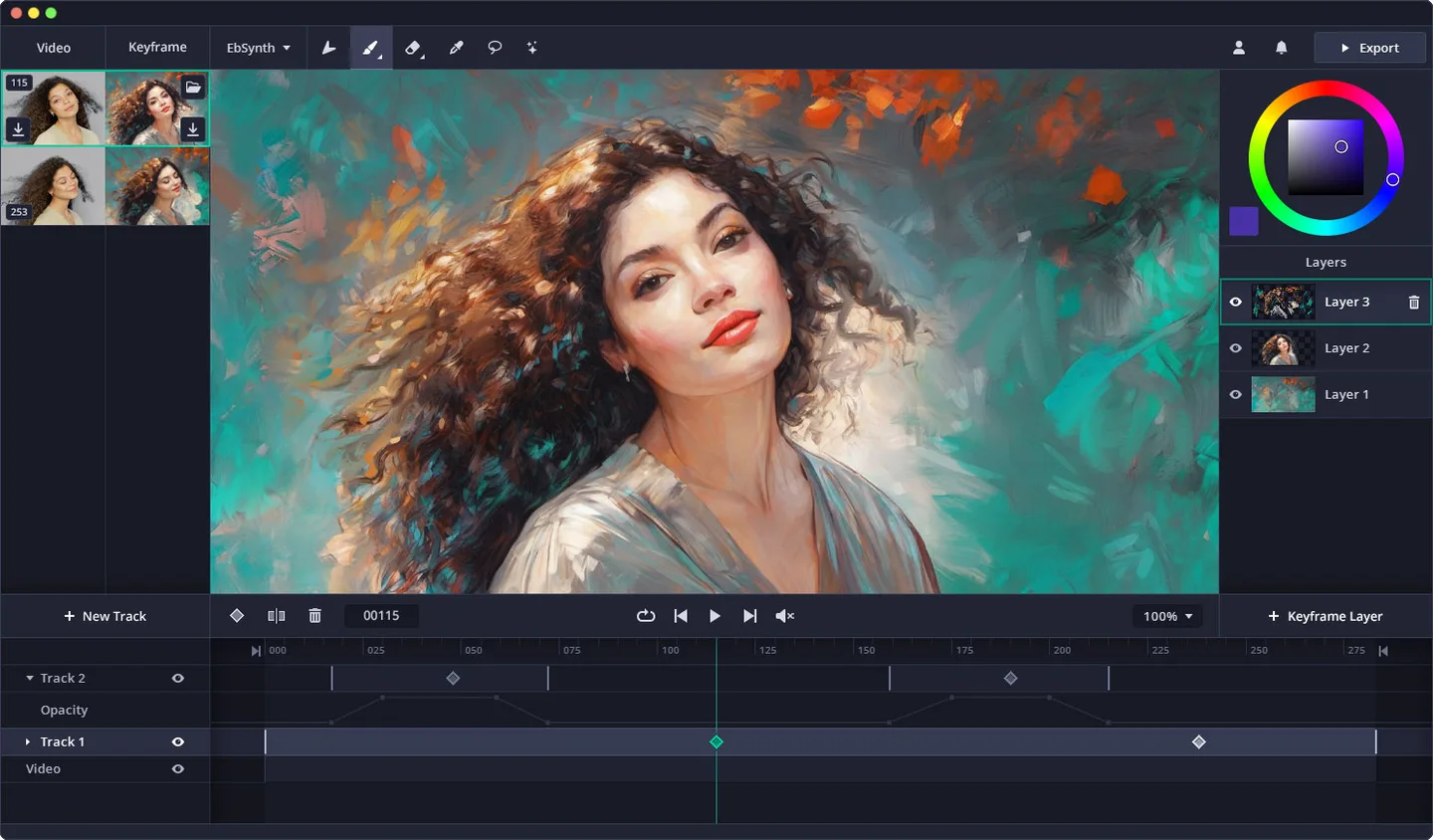 EbSynth - Transform videos by changing one frame