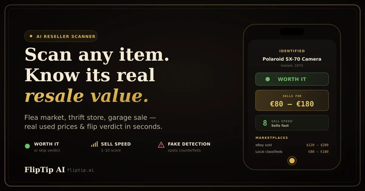 What's It Worth App: Free AI Thrift & Resale Value Scanner