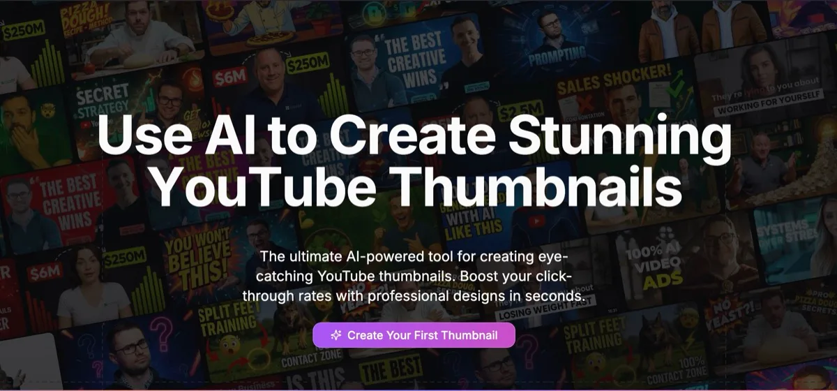 AI YouTube Thumbnail Generator - Create Stunning Thumbnails in Seconds | ThumbnailCreator