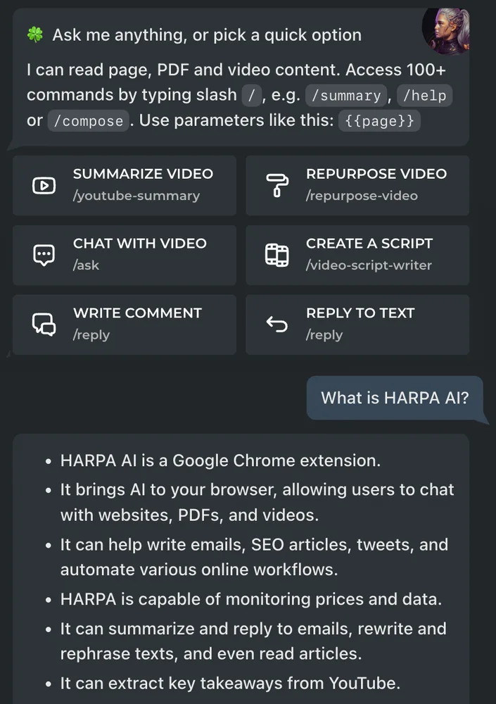 HARPA AI Browser Agent | ChatGPT, Claude, Gemini, Perplexity