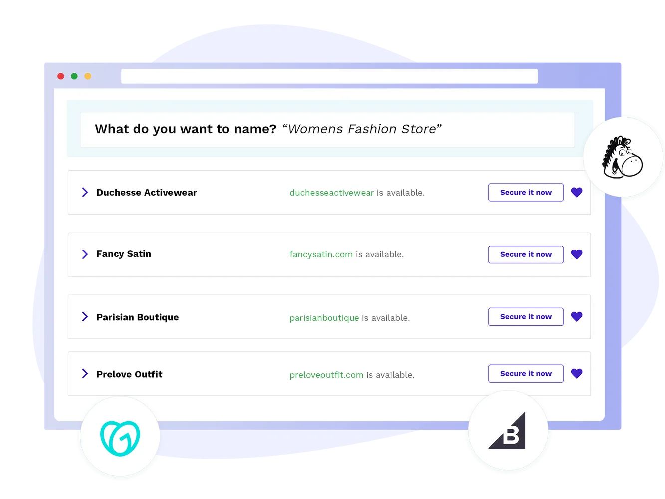 NameSnack Business Name Generator Screenshot