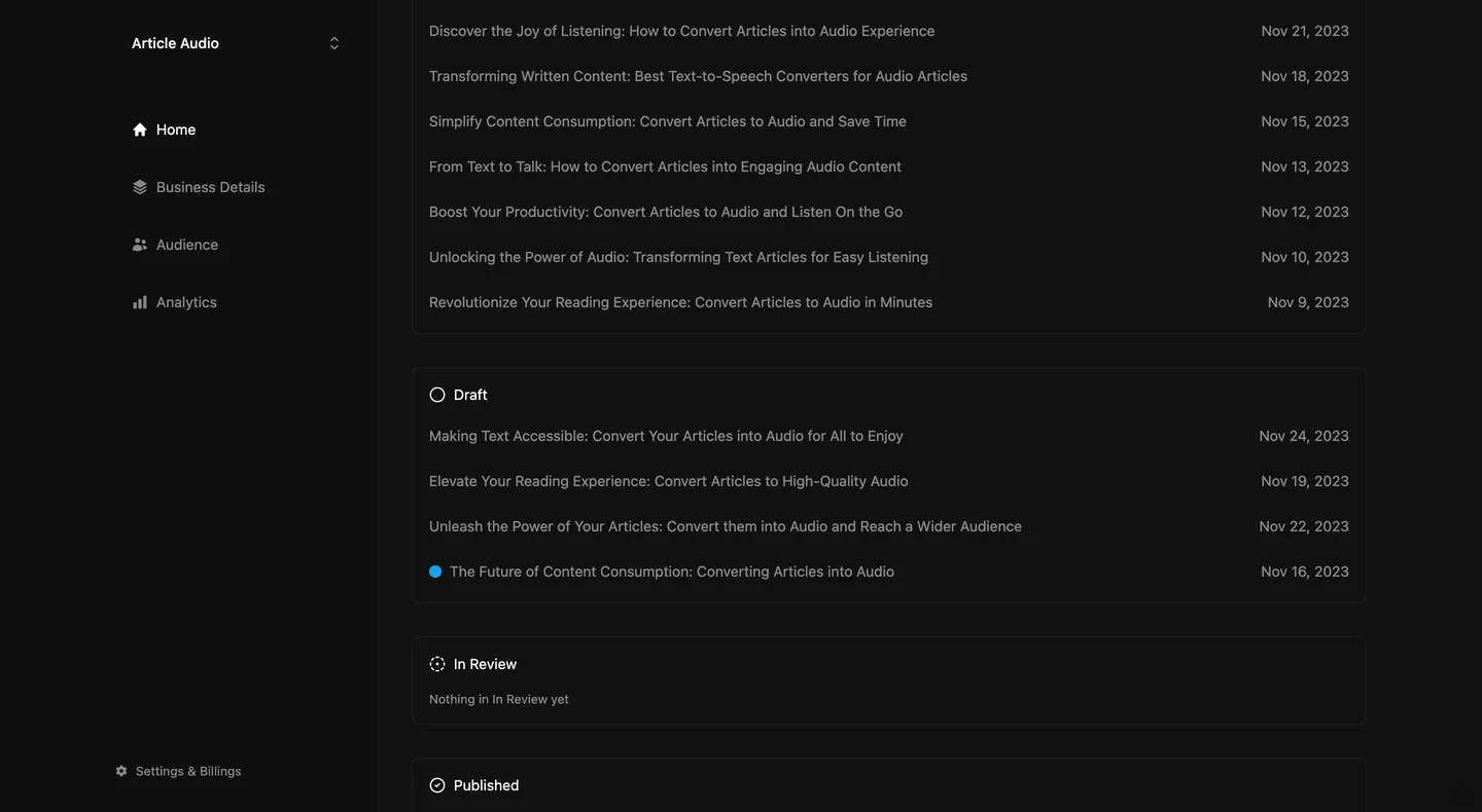 Preview of Satellitor business details