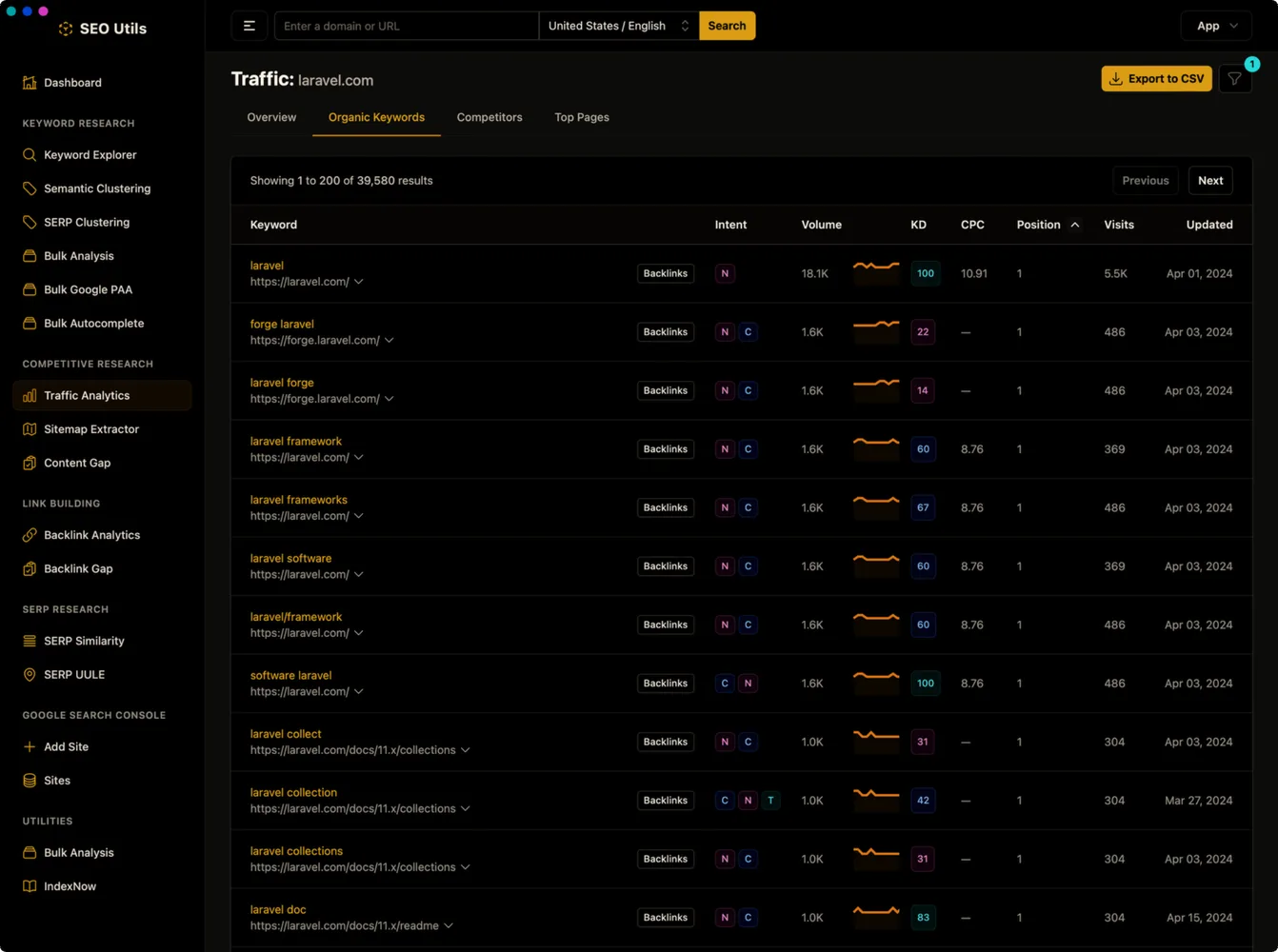 App screenshot
